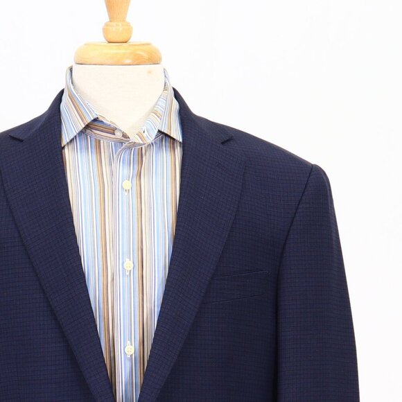 NEW Walter-Morton 42XL Navy Check 2-Button Sport Coat Blazer Jacket P134 - Picture 5 of 11